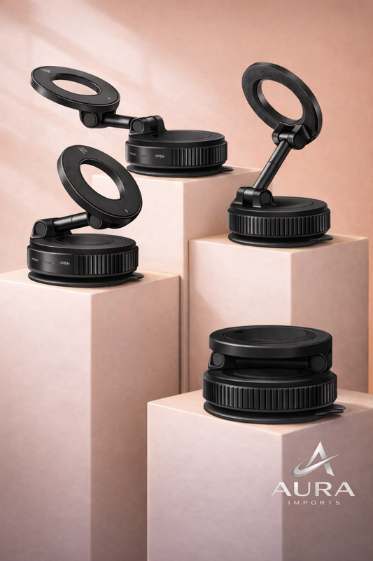 Soporte Magnético Ajustable 360° para Celular – Auto, Escritorio y Hogar